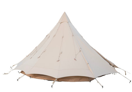 isolated object for tent in camping park on white background , material for art work and design jobの写真素材