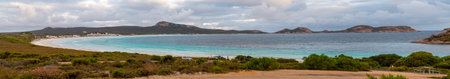 Road and landscape of Western beach at Perth, australia. Best point for camping for Holidayの写真素材