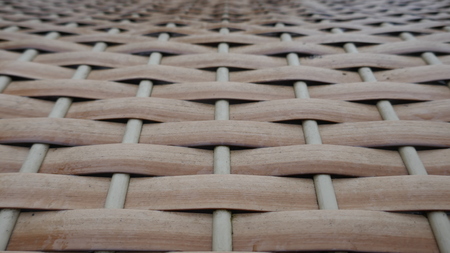 Texture of braided plastic closeup photo.の写真素材