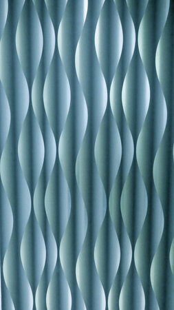 Background and texture, paper, turquoise, blue, green. Abstract wave or spiral pattern with light...
