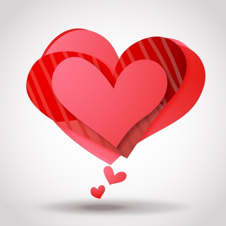 Abstract hearts. Vector illustration.のイラスト素材