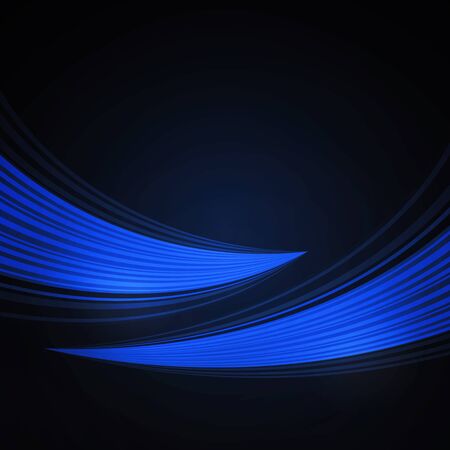 blue background with waves of lightのイラスト素材