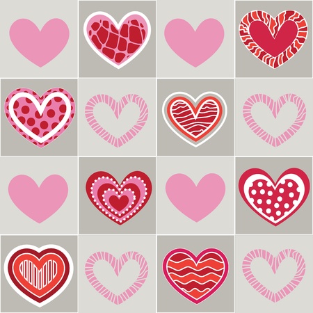Seamless valentine patternのイラスト素材