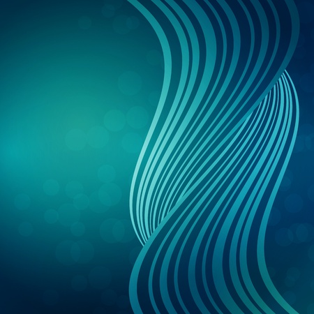 blue background with waves of lightのイラスト素材