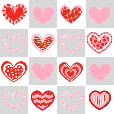Seamless valentine patternのイラスト素材