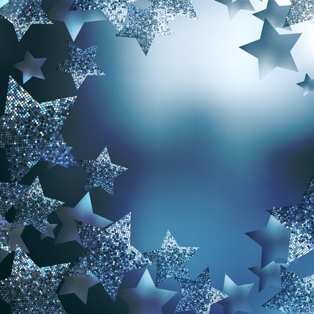Christmas stars background のイラスト素材