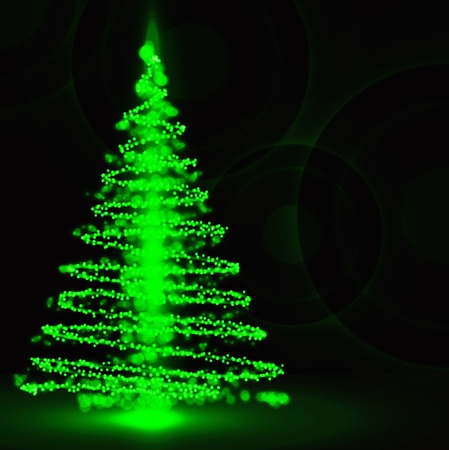 Christmas tree on backgroundのイラスト素材