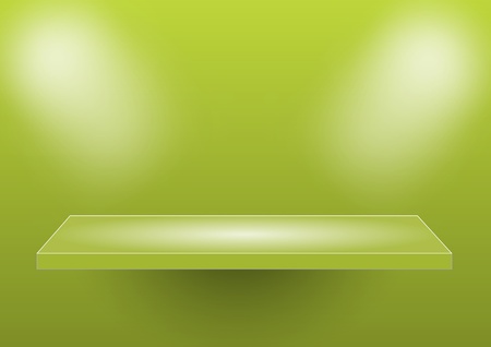 background with shelf bulk greenのイラスト素材