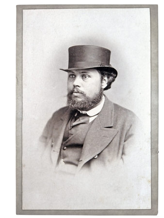 an old photograph, a portrait of a man