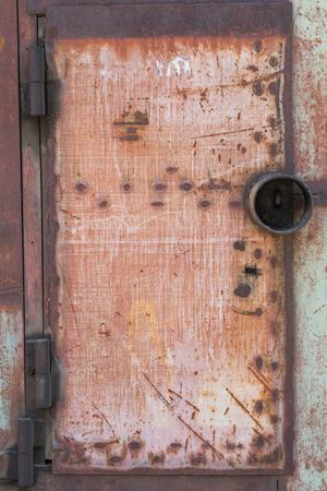 old grunge rusty zinc wall for textured backgroundの写真素材