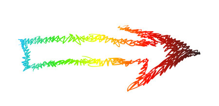illusrration of colorfull arrow