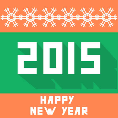 Vector illustration of Flat new year backgroundのイラスト素材