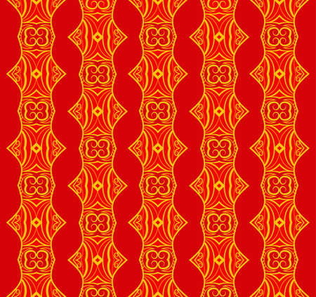 Vector illustration of seamless red Pattern backgroundのイラスト素材