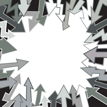 vector illustration of grey arrows on white backgroundのイラスト素材