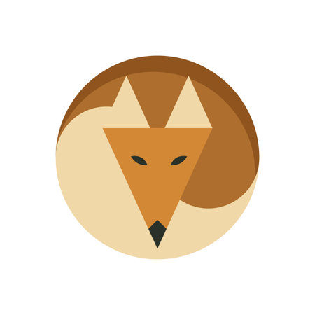 Simple Fox Logoのイラスト素材