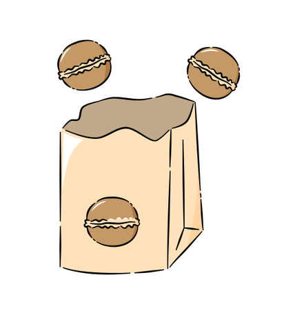 Bady castella illustration iconのイラスト素材