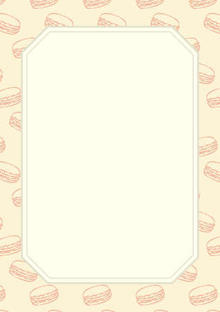 Sweets pattern cardのイラスト素材