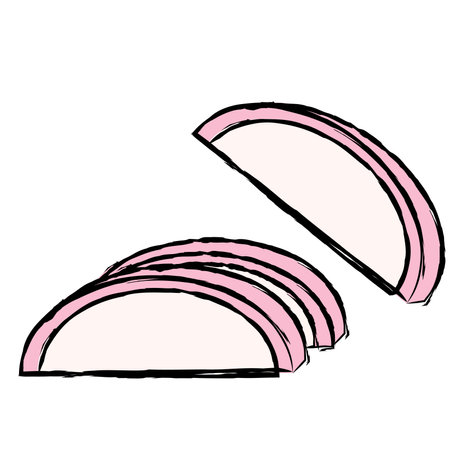 Japanese new year dish vector illustrationのイラスト素材