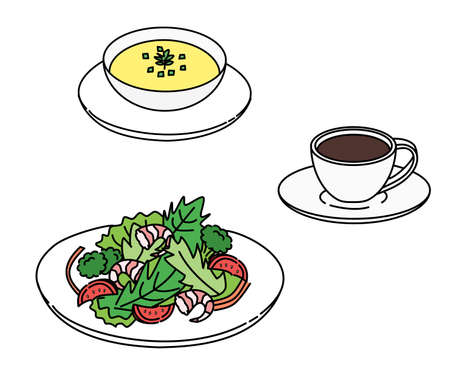 Prosciutto, tapas, bar, Spanish foodのイラスト素材