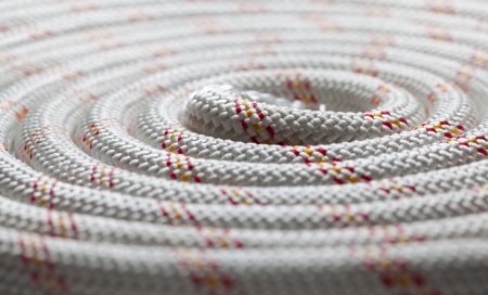 Thick safety rope rolled in hank
の写真素材