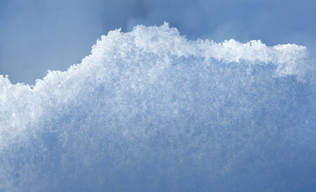 Closeup of backlighted snowdriftの写真素材