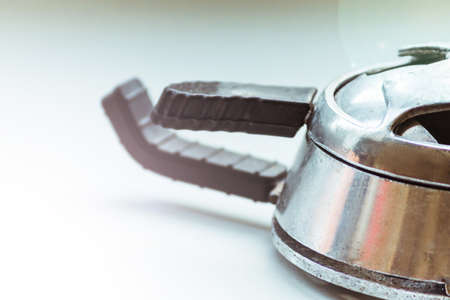 Calaud for a hookah stands close-up on a white background.の写真素材