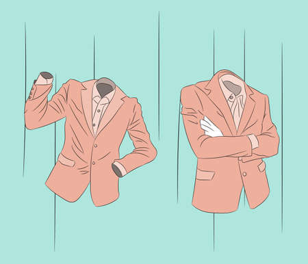 vector illustration of clothes, color drawing, vector, color backgroundのイラスト素材