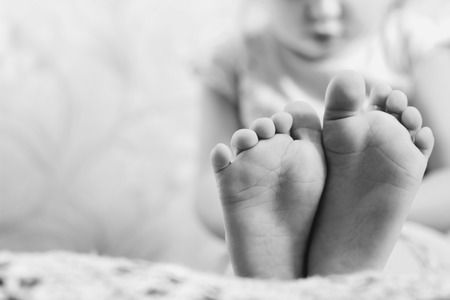 Baby legsの写真素材