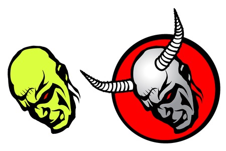 demon headsのイラスト素材