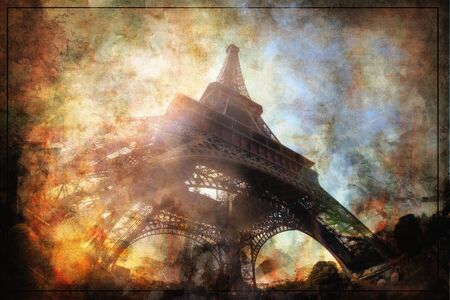 eiffel towerの写真素材