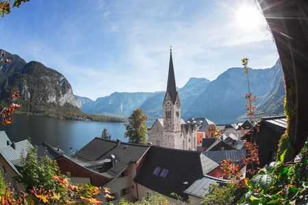 Hallstadt - Wonderful Place In Austrian Alpsの写真素材