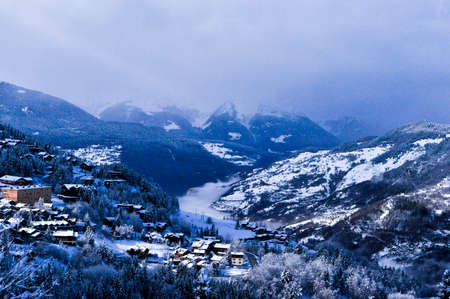 mountain townの写真素材