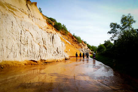 A red sands on the riverの写真素材