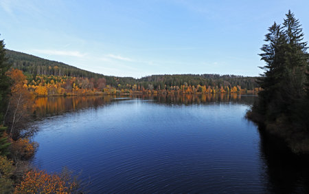 The Schwarzenbach Dam in Germanyの写真素材