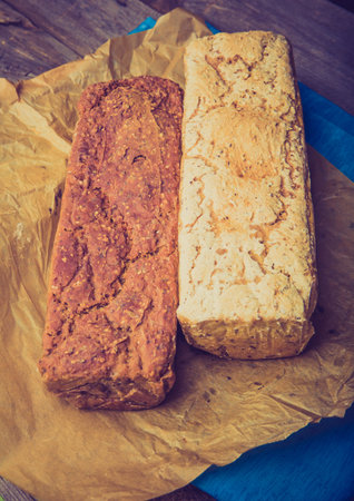 Vintage photo of homemade traditional Polish bread