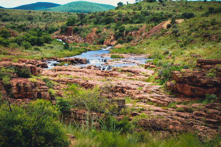 Waterfall in national park, Africa