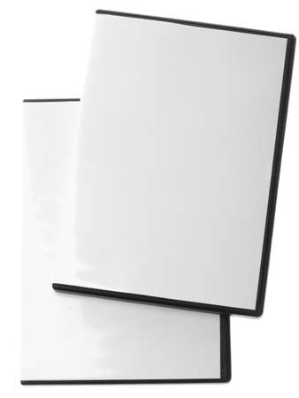 Blank DVD CD Game case isolated on whiteの写真素材
