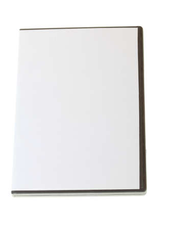 Blank DVD case on whiteの写真素材