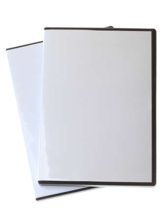 Blank DVD CD Game case isolated on whiteの写真素材