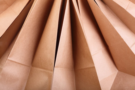 Shopping brown recycle gift bags background