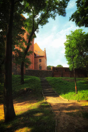 Poland old castle Nidzica old teutonicの写真素材
