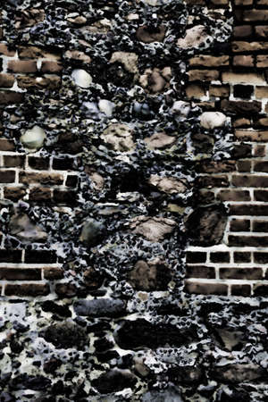 Stone laying brick and stone outdoor background textureの写真素材