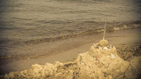 Closeup of sea ocean and beach.の写真素材