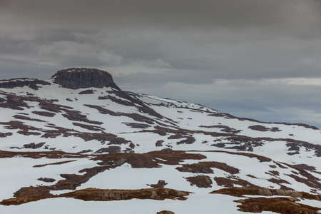 Norway hiking area, scenic mountains landscape in summer.の写真素材