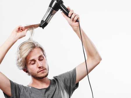 Hairstyle And Fashion Young Trendy Male Hairstylist Barber With