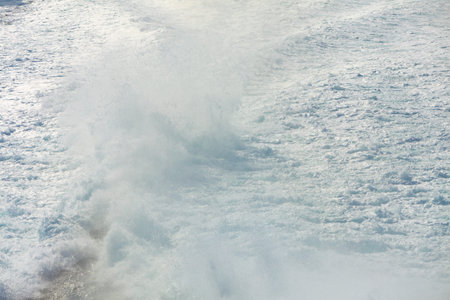 Blue white ocean water wave foam abstract background