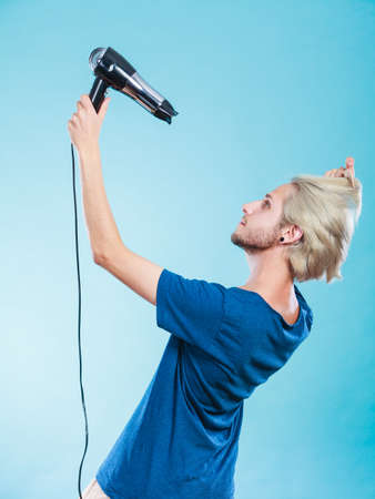 Style And Fashion Young Trendy Male Hairstylist Barber With New
