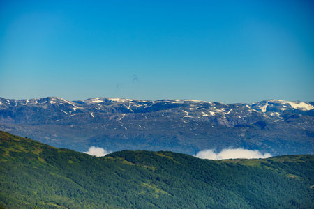 Mountains area. Vikafjellet between Vinje - Vik in Stolsheimen western Norway. Norwegian summer...