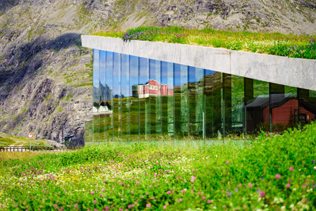 Trollstigen area, Trollstigveien Platea with Visitor Centre, Norway Europe