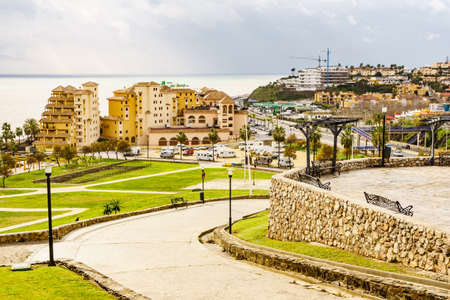 Fuengirola, Malaga, Spain - January 25, 2020: Hotel IPV Palace & Spa in Fuengirola city. Holidays on Costa del Sol, Andalusiaのeditorial素材